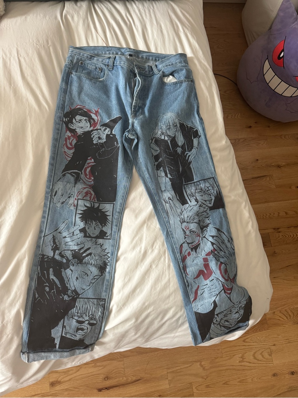 Jujutsu Kaisen (JJK) Fame Isnt Optional 1/1 Jeans.